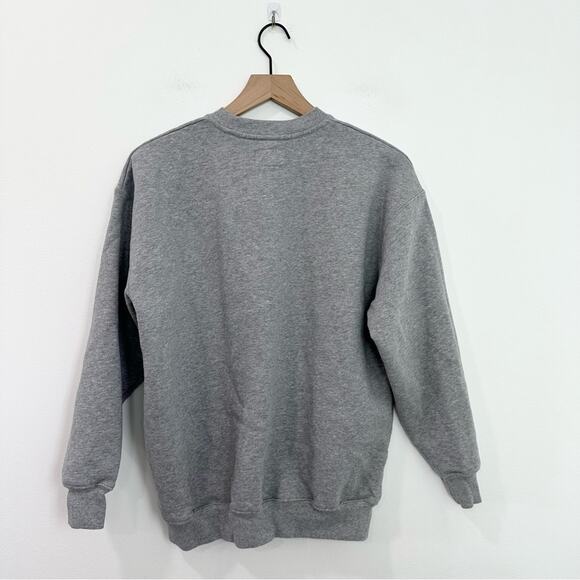 Aritzia Wilfred Free Cozy Crewneck Sweatshirt Gray Oversized Athleisure size 1 - Picture 2 of 6
